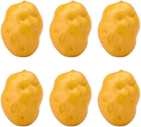 GORGECRAFT 6Pcs Artificial Foam Potatoes Decorative