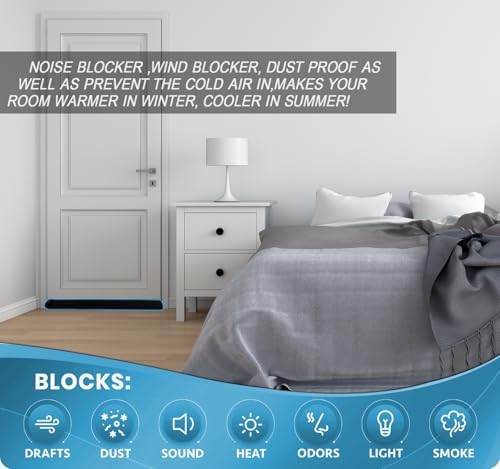 Two Sided Adjustable Door Draft Blocker 30-37 Inch
