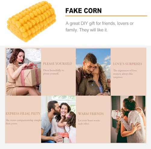 Kisangel 30pcs Resin Fake Corn Decorations