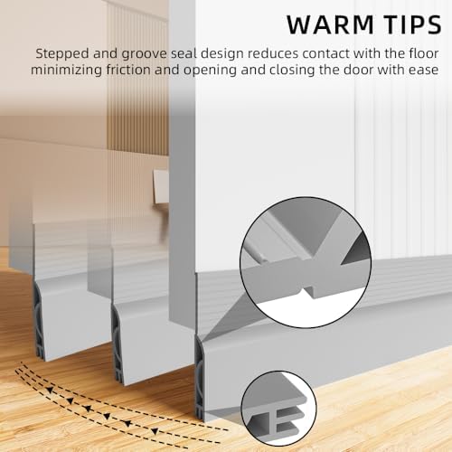 Ormestop Door Draft Stopper 78 Inch Grey