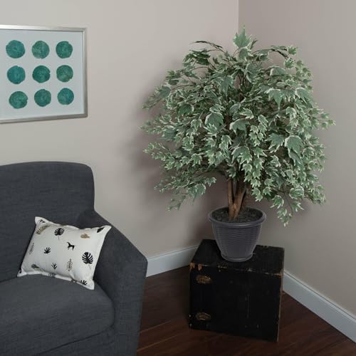 Vickerman 4ft Artificial Silver Maple Bush with Container