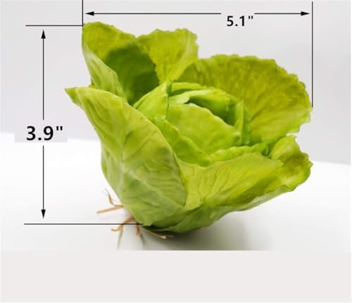 Zzooi Artificial Full Blown Cabbage Ball 1PCS