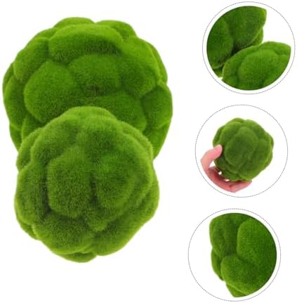 MAGICLULU 2Pcs Realistic Hanging Moss Ball Decor