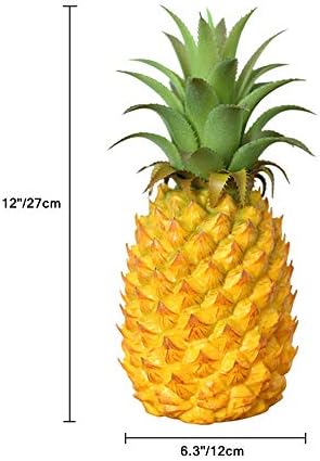 12 Inch Realistic Artificial Pineapple Decor
