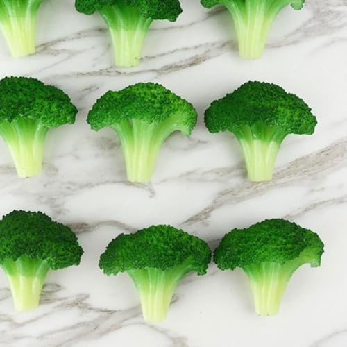 Cabilock 10Pcs Artificial Broccoli Decorations