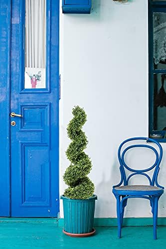 35 Inch Artificial Boxwood Topiary Tree Set of 2