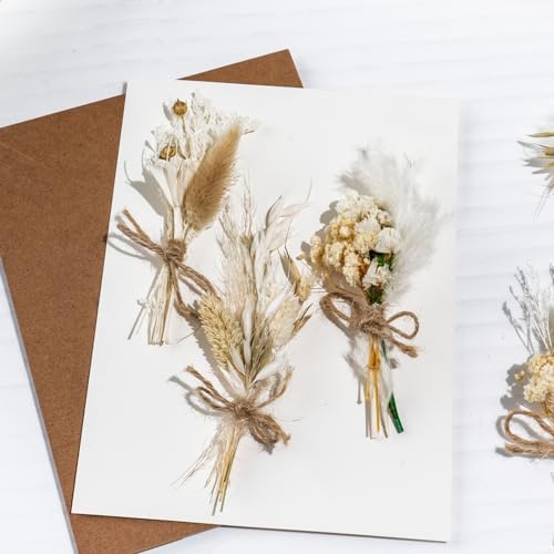 VAIPI 12 Pack Mini Dried Flower Bouquet Boho Artificial Arrangement
