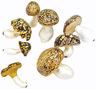 Serene Spaces Living Set of 20 Decorative Mushrooms