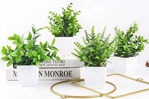Der Rose 4 Pack Artificial Plants for Home Decor