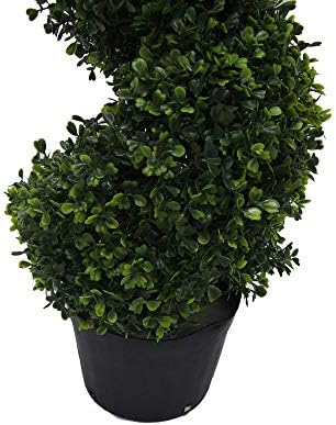 Vickerman Artificial Boxwood Spiral Tree 3 Foot Tall