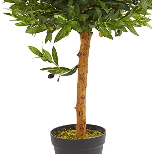 Nearly Natural 34in Olive Topiary Artificial Tree UV Resistant