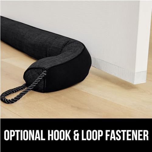 GORILLA GRIP Door Draft Stopper 36 Inch Black