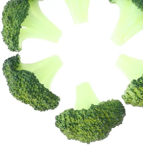 6 Pcs Artificial Broccoli for Kitchen and Decor Use