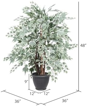 Vickerman 4ft Artificial Silver Maple Bush with Container
