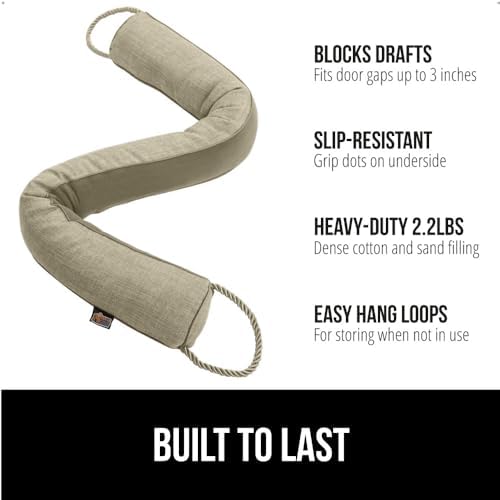 GORILLA GRIP Door Draft Stopper 32 Inch Beige