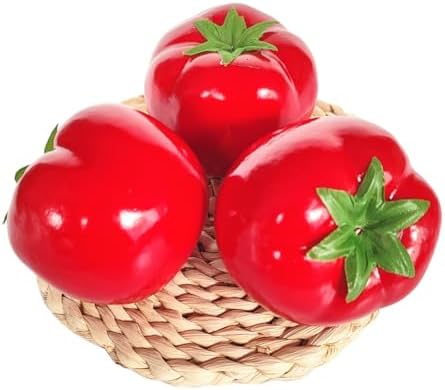 Ebonee Artificial Tomato 6 Pack for Home Decor