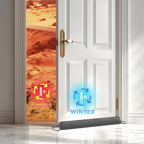 Sunolga 38 Inch Door Draft Stopper with Removable Cover