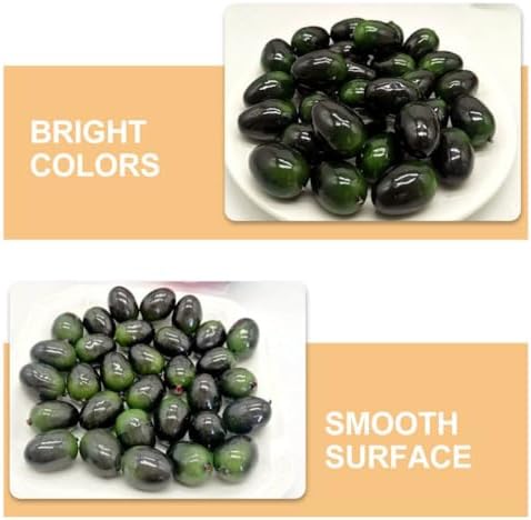 30pcs Fake Olive Foam Artificial Fruit Decor Props
