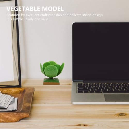 Fomiyes Simulated Cabbage Ornaments 6Pcs Artificial Plastic Green Cabbage Decor