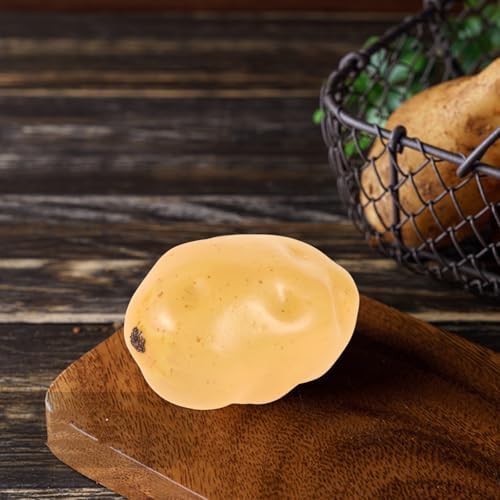 Operitacx 6Pcs Realistic Foam Potato Decor