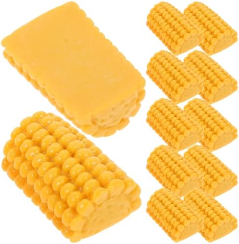Kisangel 30pcs Resin Fake Corn Decorations
