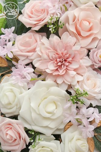 Pack of 2 Artificial Wedding Arch Flowers Light Pink