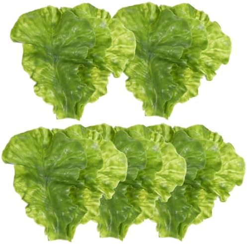BESPORTBLE 15Pcs Realistic Artificial Lettuce