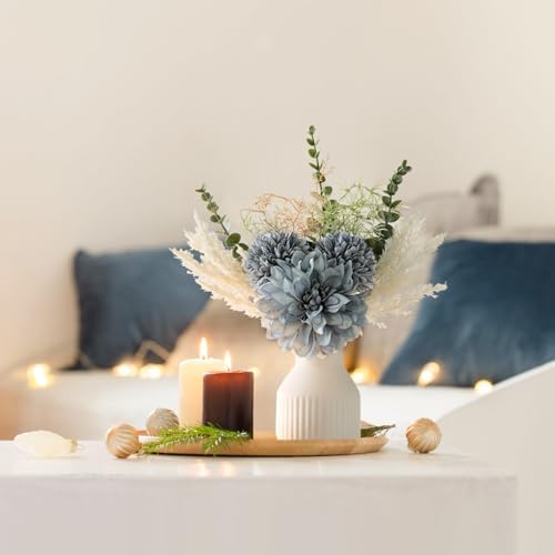 Mkono Artificial Flowers in Ceramic Vase 135 Inch Centerpiece Decor