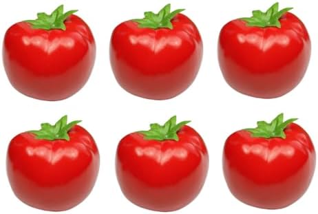 Ebonee Artificial Tomato 6 Pack for Home Decor
