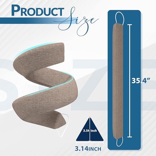 SYIPO Triangle Door Draft Stopper 354 Inch Weighted Under Door Seal