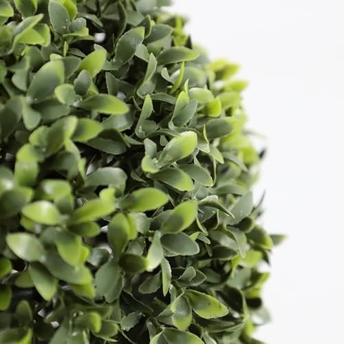 Damomo Artificial Triple Ball Boxwood Topiaries 3ft Fake Tree 2 Pieces