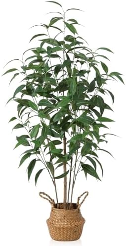 Ferrgoal 4 Ft Artificial Eucalyptus Tree in Pot
