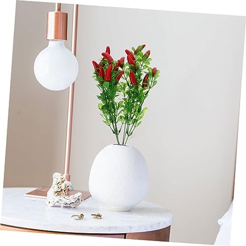 2Pcs Lifelike Artificial Chili Pepper Branches for Home Decor