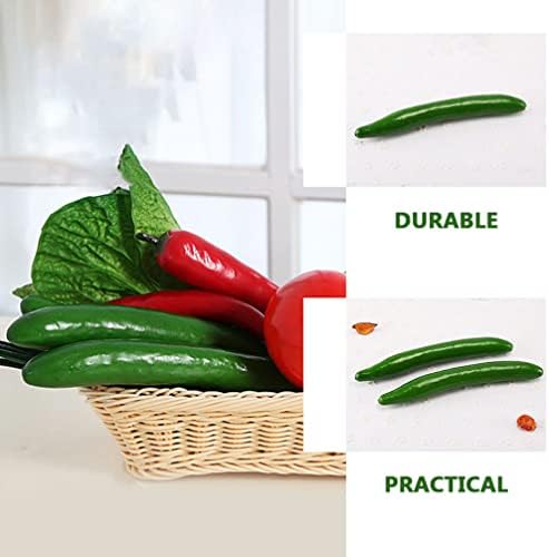 Zerodeko 6 pcs Artificial Cucumber Foam Decor