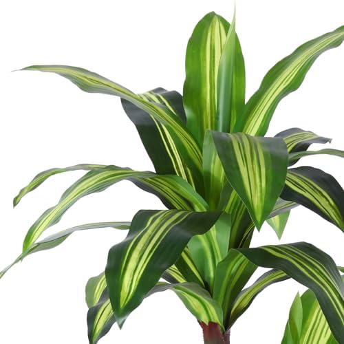 Ferrgoal 5 Ft Dracaena Tree Artificial Plants with Woven Seagrass Basket