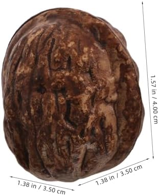 Cabilock 24pcs Lifelike Walnut Artificial Decoration