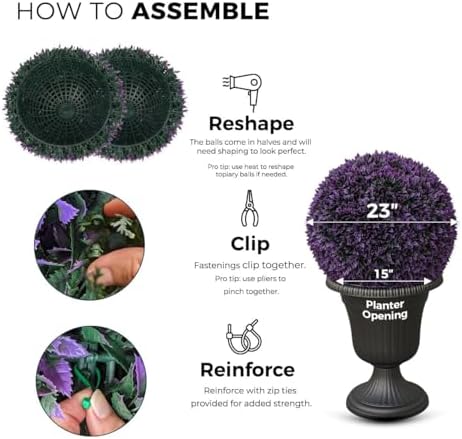 365 Curb Appeal 23 XL Topiary Balls Set