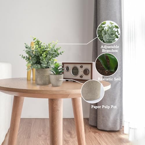 ALAGIRLS 4 Pack Artificial Plants Indoor Decor