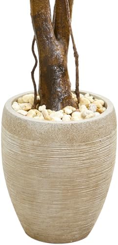 Nearly Natural 52 Inch Artificial Topiary Planter UV Resistant