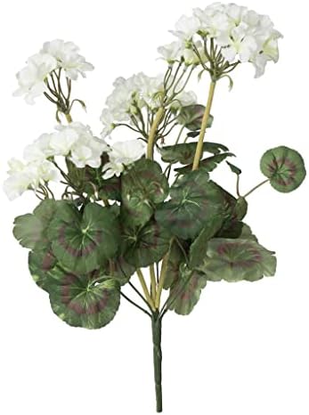Vickerman White Geranium Bush 4 Pack