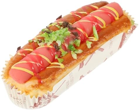 LUOZZY Realistic Hot Dog Bread Photo Prop Decor