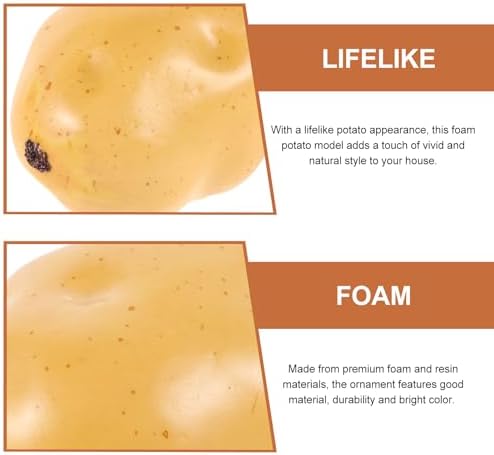 Operitacx 6Pcs Realistic Foam Potato Decor