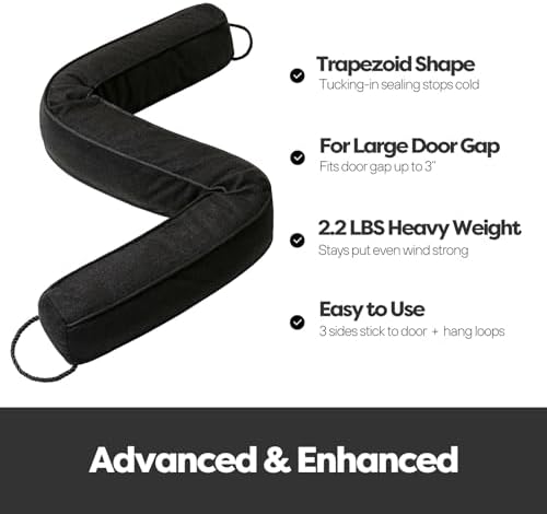 Comfyanno 38 Inch Weighted Door Draft Stopper