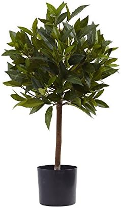 Nearly Natural 2ft Sweet Bay Mini Ball Topiary
