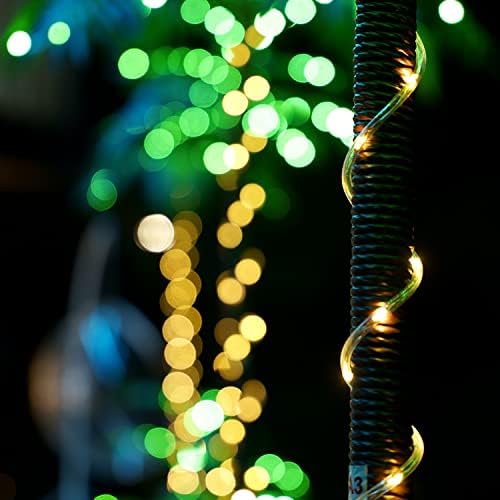 Artificial Palm Tree with 260 LED Lights 7 Feet 3 Trunks