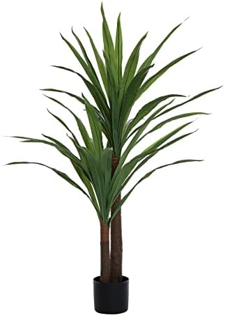 FLOWORLD 4ft Tall Artificial Dracaena Plant