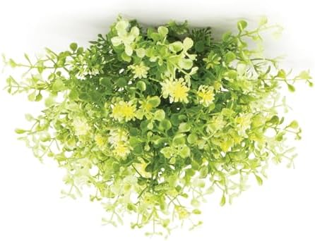 Melrose Half Orb Mini Leaf Artificial Bushes Set of 2