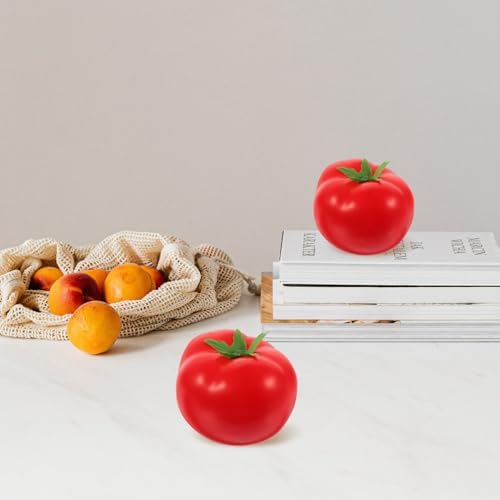 6pcs Artificial Tomato Decor for Home Kitchen Party