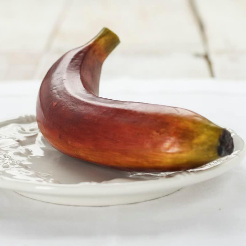 Factory Direct Craft Realistic Artificial Red Bananas Pack of 6