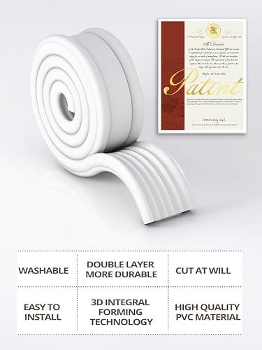 39 Inch Under Door Draft Stopper with Adjustable Cut